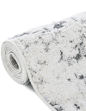 Gray 2' 3 x 3' 1 Abbey Rectangle Area Rug 100% Cotton All Natural Living Dining Room Bedroom Carpet for Sale at Rug Engine