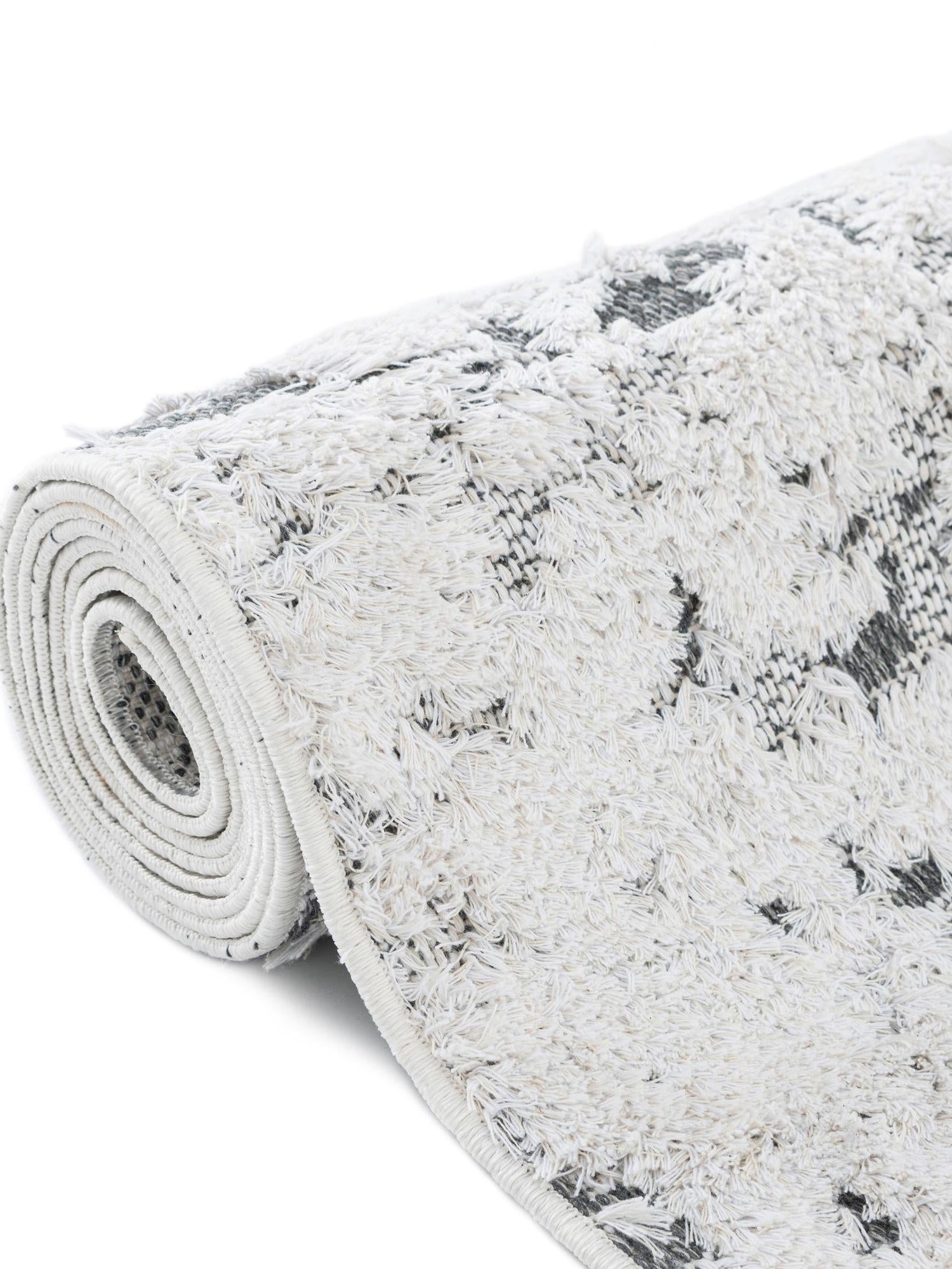 Gray 4' 5 x 6' 1 Abbey Rectangle Area Rug 100% Cotton All Natural Living Dining Room Bedroom Carpet for Sale at Rug Engine