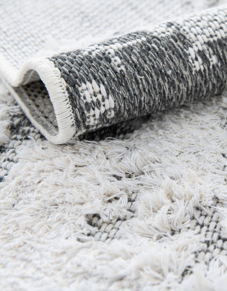 Gray 2' 7 x 8' Abbey Runner Area Rug 100% Cotton All Natural Living Dining Room Bedroom Carpet for Sale at Rug Engine