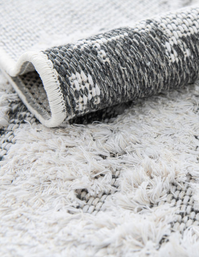 Gray 2' 3 x 4' 1 Abbey Runner Area Rug 100% Cotton All Natural Living Dining Room Bedroom Carpet for Sale at Rug Engine