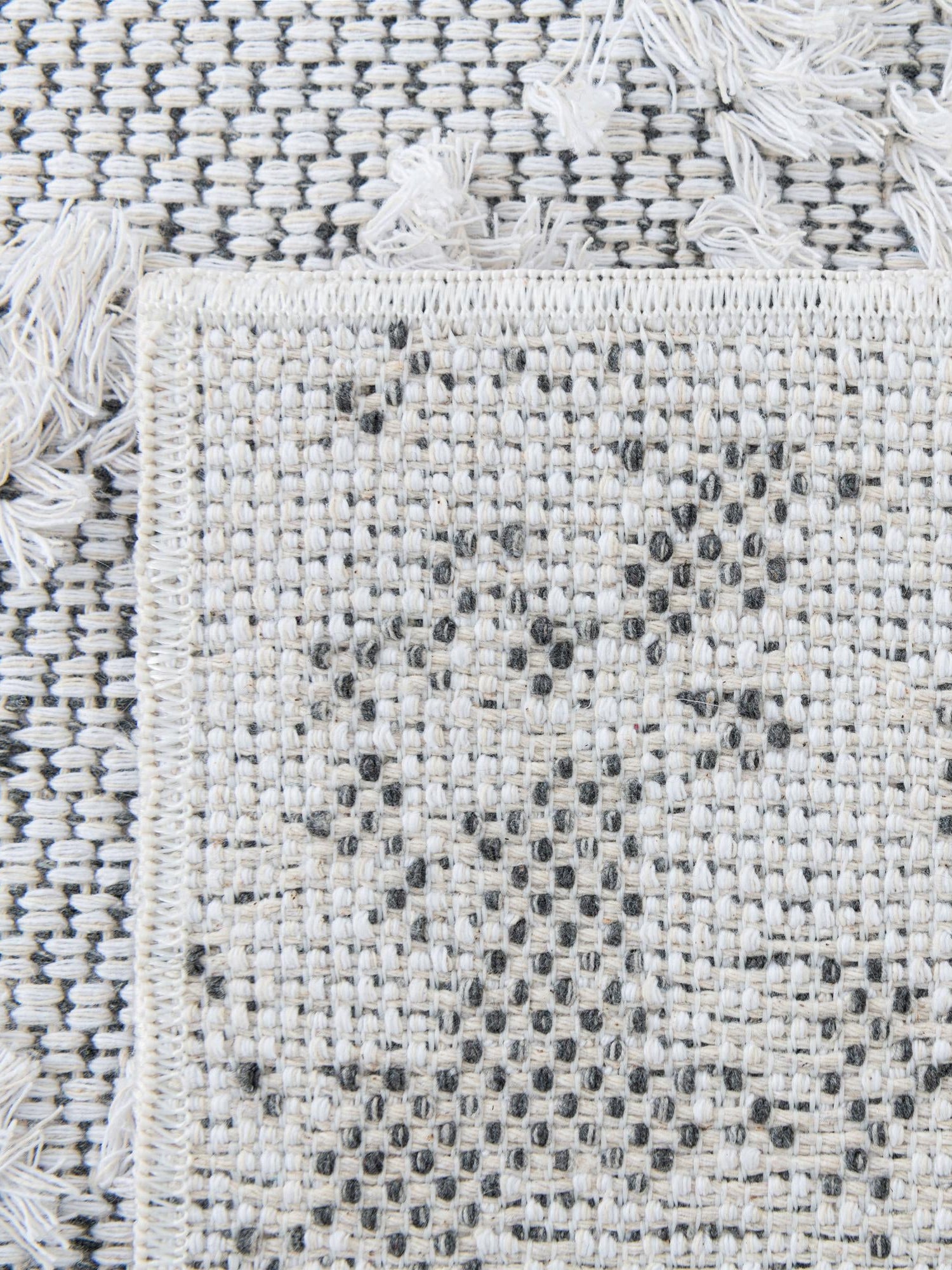 Gray 2' 7 x 10' Abbey Runner Area Rug 100% Cotton All Natural Living Dining Room Bedroom Carpet for Sale at Rug Engine