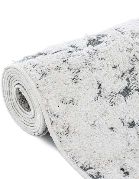 Gray 2' 7 x 8' Abbey Runner Area Rug 100% Cotton All Natural Living Dining Room Bedroom Carpet for Sale at Rug Engine