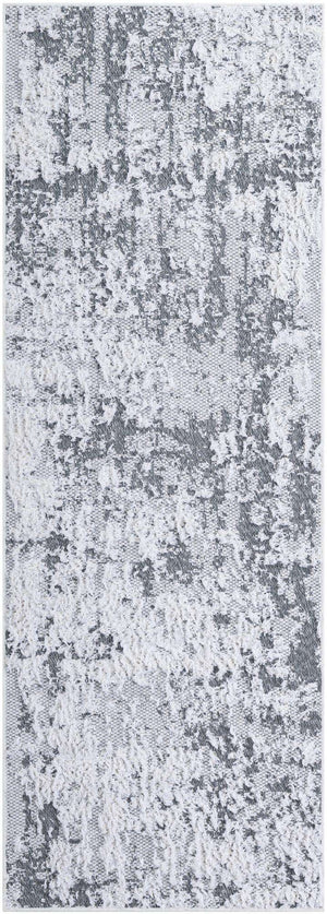 Gray 2' 3 x 6' 1 Abbey Runner Area Rug 100% Cotton All Natural Living Dining Room Bedroom Carpet for Sale at Rug Engine