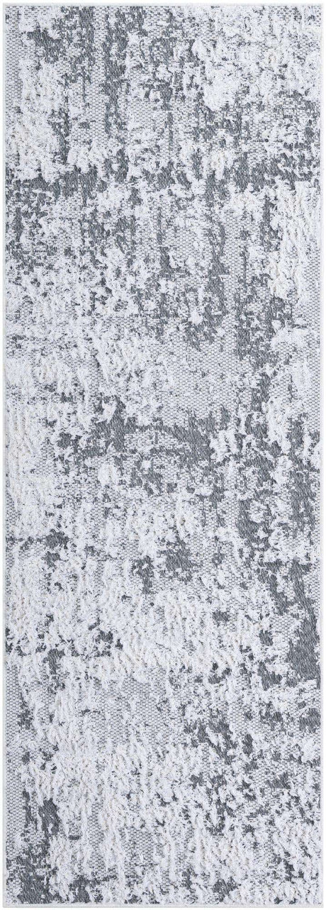 Gray 2' 3 x 6' 1 Abbey Runner Area Rug 100% Cotton All Natural Living Dining Room Bedroom Carpet for Sale at Rug Engine