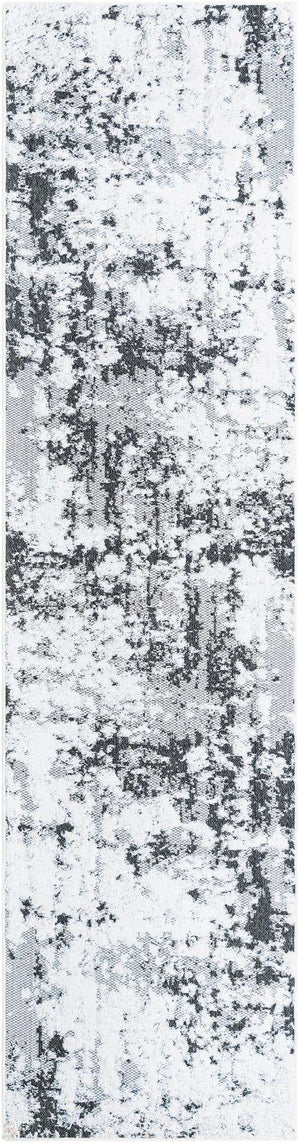 Black 2' 7 x 10' Abbey Runner Area Rug 100% Cotton All Natural Living Dining Room Bedroom Carpet for Sale at Rug Engine