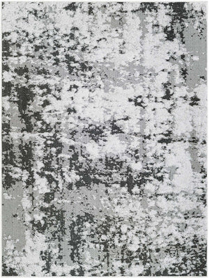 Black 4' 5 x 6' 1 Abbey Rectangle Area Rug 100% Cotton All Natural Living Dining Room Bedroom Carpet for Sale at Rug Engine