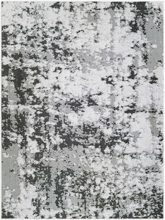 Black 4' 5 x 6' 1 Abbey Rectangle Area Rug 100% Cotton All Natural Living Dining Room Bedroom Carpet for Sale at Rug Engine