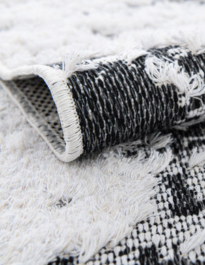 Black 2' 7 x 12' Abbey Runner Area Rug 100% Cotton All Natural Living Dining Room Bedroom Carpet for Sale at Rug Engine