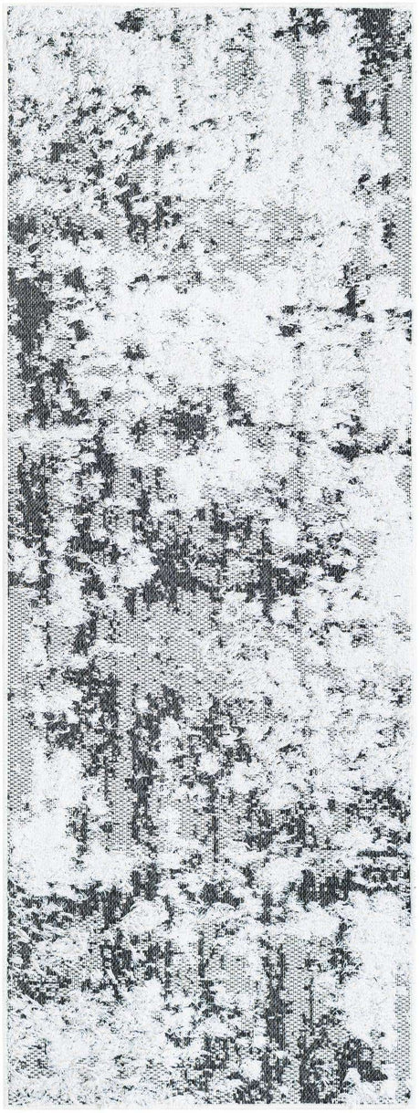 Black 2' 3 x 6' 1 Abbey Runner Area Rug 100% Cotton All Natural Living Dining Room Bedroom Carpet for Sale at Rug Engine