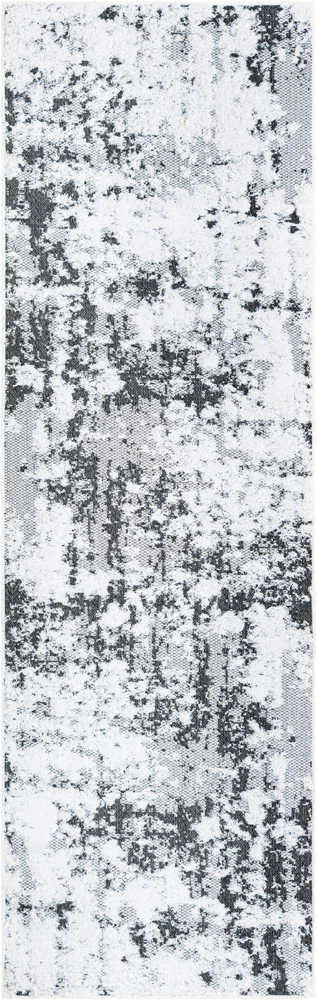 Black 2' 7 x 8' Abbey Runner Area Rug 100% Cotton All Natural Living Dining Room Bedroom Carpet for Sale at Rug Engine