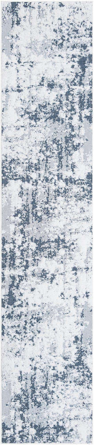 Navy Blue 2' 7 x 12' Abbey Runner Area Rug 100% Cotton All Natural Living Dining Room Bedroom Carpet for Sale at Rug Engine