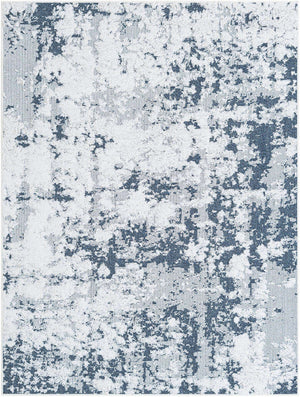 Navy Blue 4' 5 x 6' 1 Abbey Rectangle Area Rug 100% Cotton All Natural Living Dining Room Bedroom Carpet for Sale at Rug Engine