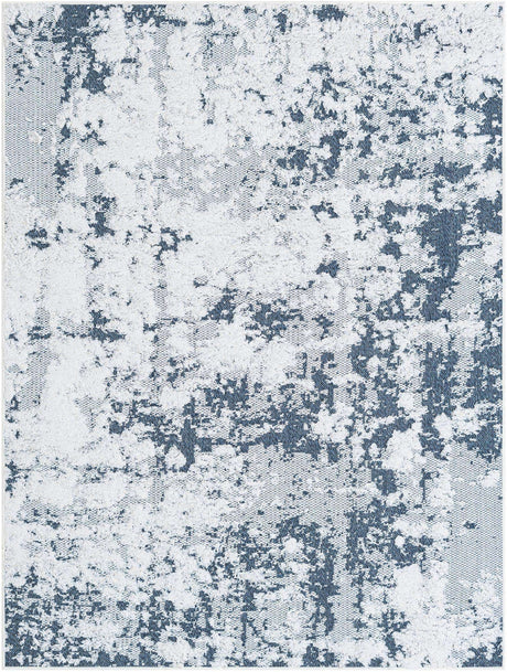 Navy Blue 4' 5 x 6' 1 Abbey Rectangle Area Rug 100% Cotton All Natural Living Dining Room Bedroom Carpet for Sale at Rug Engine
