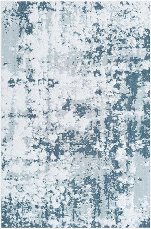 Navy Blue 5' 3 x 8' Abbey Rectangle Area Rug 100% Cotton All Natural Living Dining Room Bedroom Carpet for Sale at Rug Engine