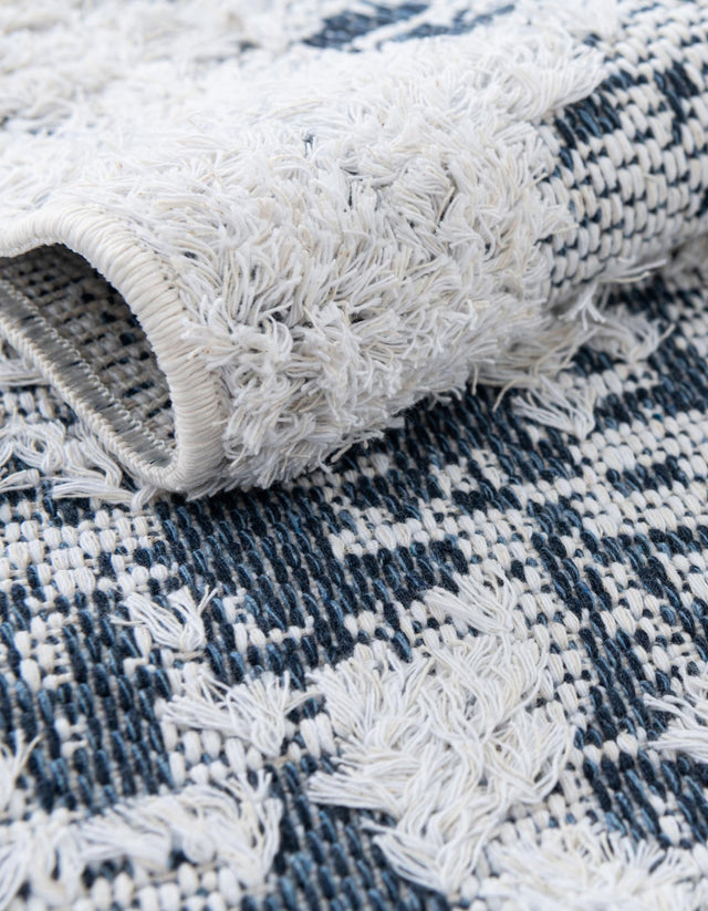 Navy Blue 2' 3 x 4' 1 Abbey Runner Area Rug 100% Cotton All Natural Living Dining Room Bedroom Carpet for Sale at Rug Engine