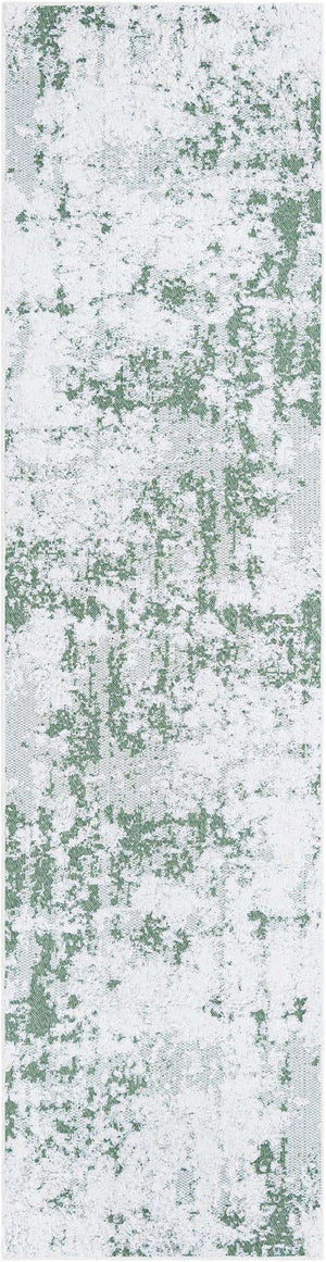 Green 2' 7 x 10' Abbey Runner Area Rug 100% Cotton All Natural Living Dining Room Bedroom Carpet for Sale at Rug Engine