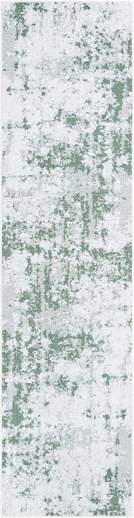Green 2' 7 x 10' Abbey Runner Area Rug 100% Cotton All Natural Living Dining Room Bedroom Carpet for Sale at Rug Engine
