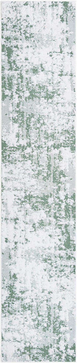 Green 2' 7 x 12' Abbey Runner Area Rug 100% Cotton All Natural Living Dining Room Bedroom Carpet for Sale at Rug Engine