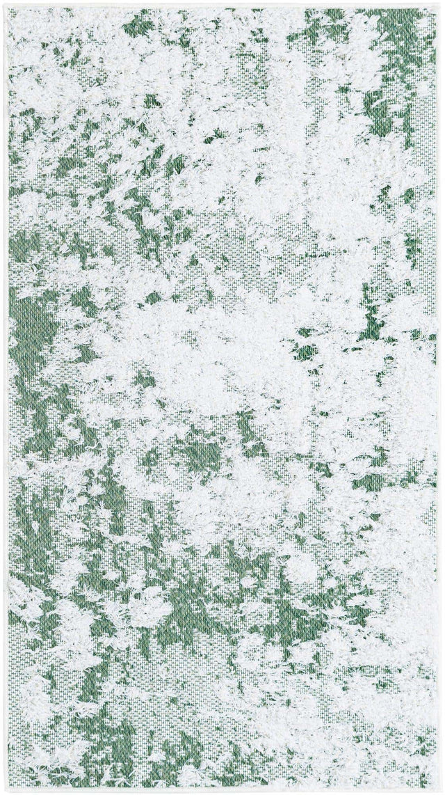 Green 2' 3 x 4' 1 Abbey Runner Area Rug 100% Cotton All Natural Living Dining Room Bedroom Carpet for Sale at Rug Engine