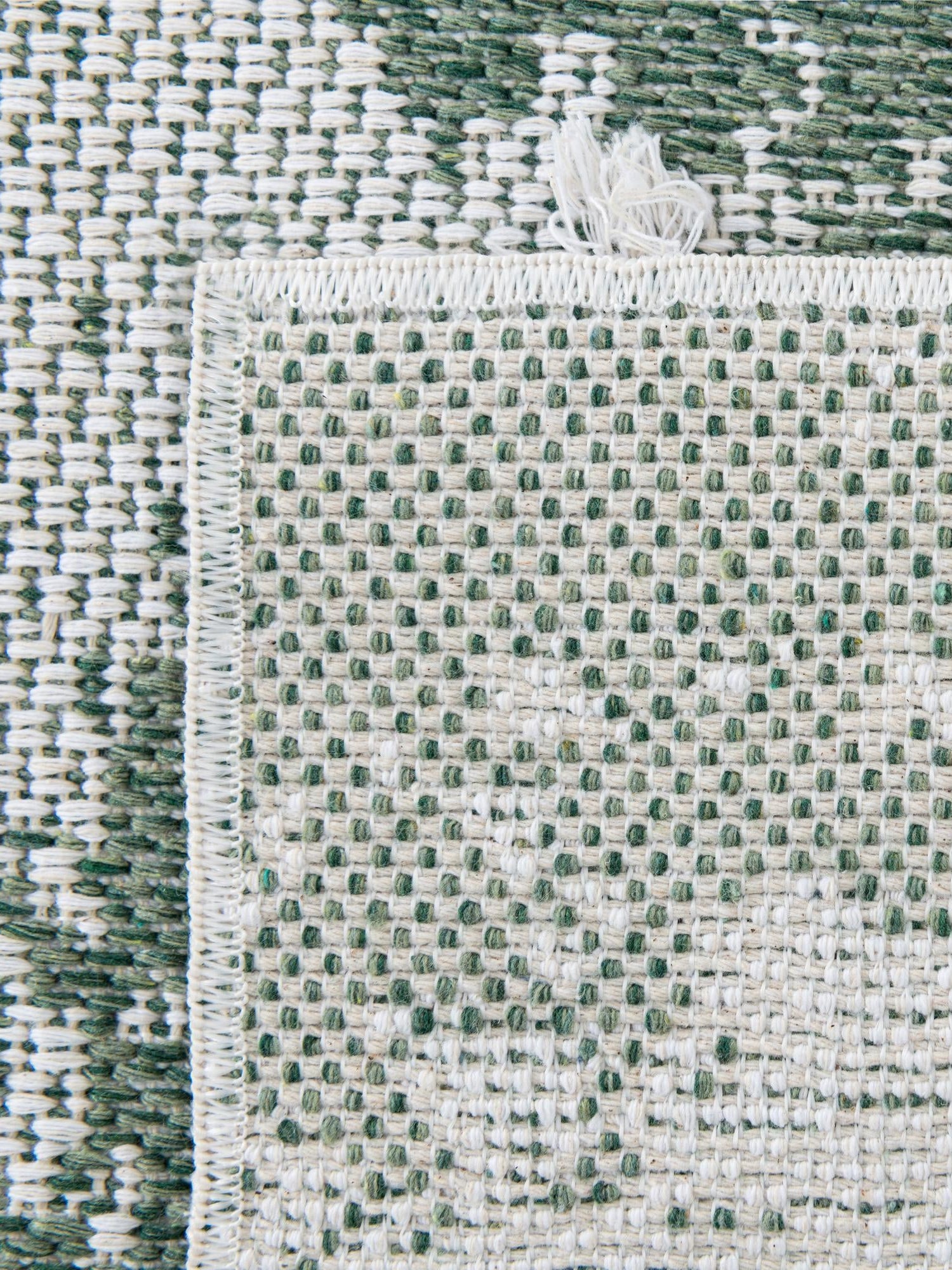 Green 4' 5 x 6' 1 Abbey Rectangle Area Rug 100% Cotton All Natural Living Dining Room Bedroom Carpet for Sale at Rug Engine