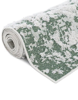 Green 2' 3 x 3' 1 Abbey Rectangle Area Rug 100% Cotton All Natural Living Dining Room Bedroom Carpet for Sale at Rug Engine
