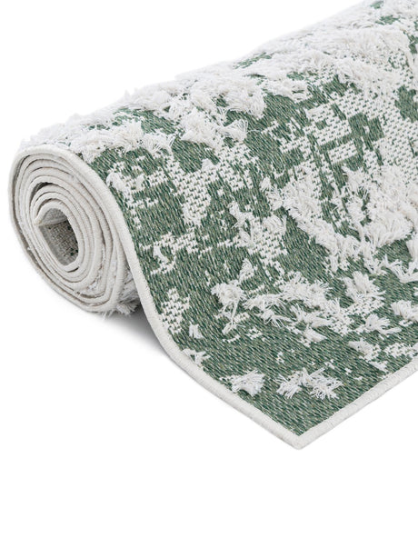 Green 9' 10 x 14' 1 Abbey Rectangle Area Rug 100% Cotton All Natural Living Dining Room Bedroom Carpet for Sale at Rug Engine
