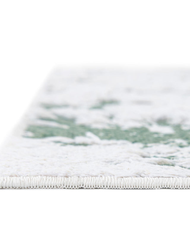 Green 2' 7 x 8' Abbey Runner Area Rug 100% Cotton All Natural Living Dining Room Bedroom Carpet for Sale at Rug Engine