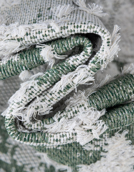 Green 2' 3 x 4' 1 Abbey Runner Area Rug 100% Cotton All Natural Living Dining Room Bedroom Carpet for Sale at Rug Engine