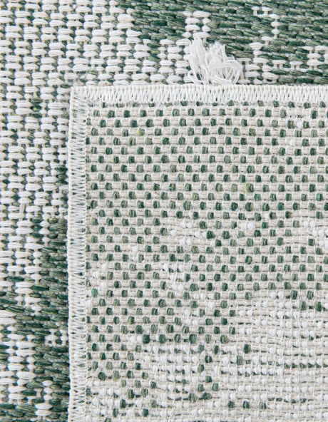 Green 2' 3 x 6' 1 Abbey Runner Area Rug 100% Cotton All Natural Living Dining Room Bedroom Carpet for Sale at Rug Engine