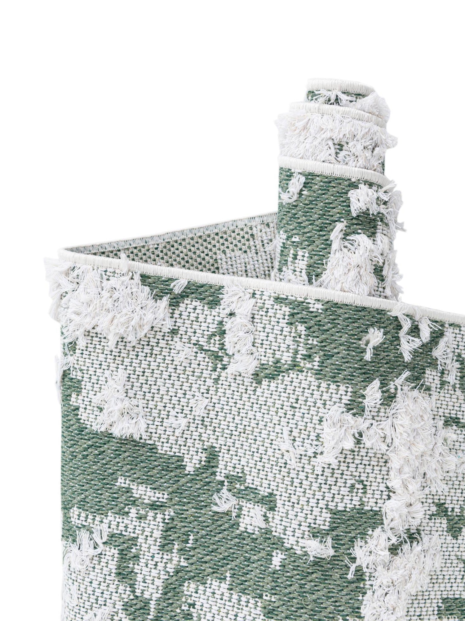 Green 2' 3 x 6' 1 Abbey Runner Area Rug 100% Cotton All Natural Living Dining Room Bedroom Carpet for Sale at Rug Engine