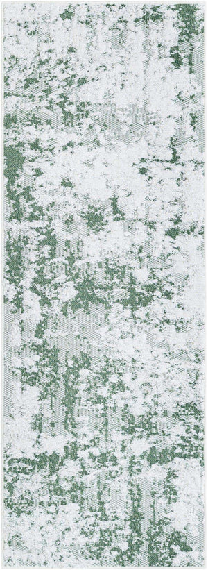 Green 2' 3 x 6' 1 Abbey Runner Area Rug 100% Cotton All Natural Living Dining Room Bedroom Carpet for Sale at Rug Engine