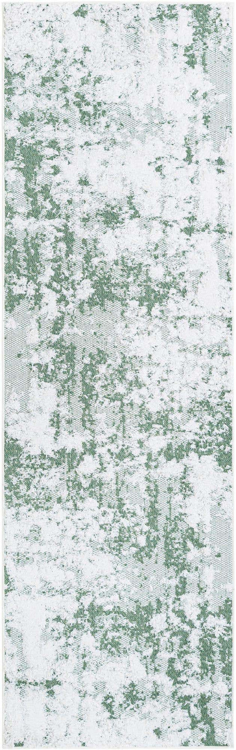 Green 2' 7 x 8' Abbey Runner Area Rug 100% Cotton All Natural Living Dining Room Bedroom Carpet for Sale at Rug Engine