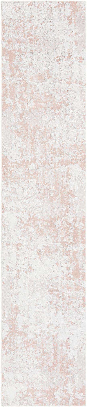 Pink 2' 7 x 12' Abbey Runner Area Rug 100% Cotton All Natural Living Dining Room Bedroom Carpet for Sale at Rug Engine