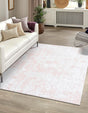 Pink 9' 10 x 14' 1 Abbey Rectangle Area Rug 100% Cotton All Natural Living Dining Room Bedroom Carpet for Sale at Rug Engine