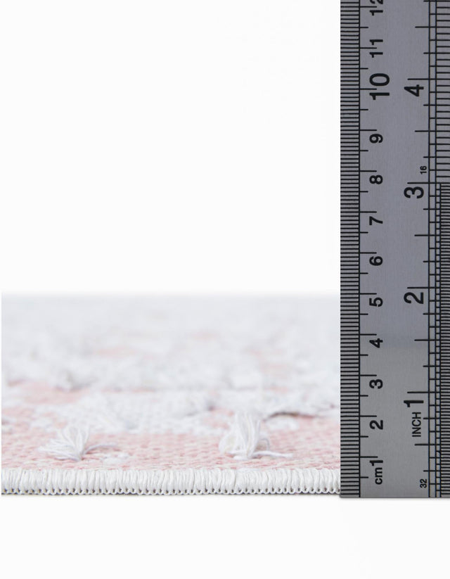 Pink 9' 10 x 14' 1 Abbey Rectangle Area Rug 100% Cotton All Natural Living Dining Room Bedroom Carpet for Sale at Rug Engine