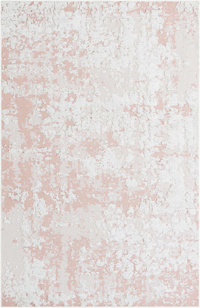 Pink 5' 3 x 8' Abbey Rectangle Area Rug 100% Cotton All Natural Living Dining Room Bedroom Carpet for Sale at Rug Engine