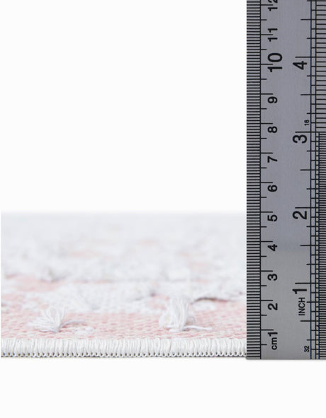 Pink 2' 3 x 4' 1 Abbey Runner Area Rug 100% Cotton All Natural Living Dining Room Bedroom Carpet for Sale at Rug Engine
