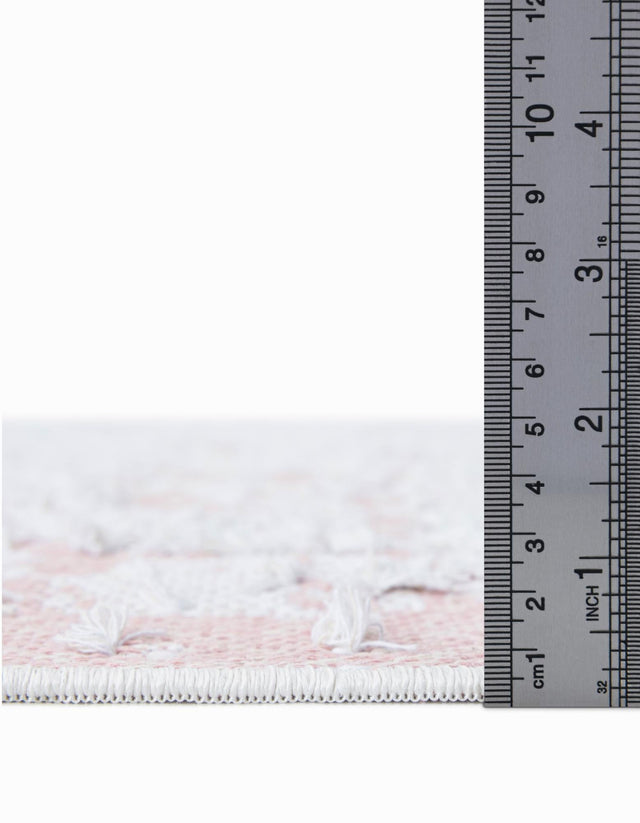 Pink 2' 3 x 4' 1 Abbey Runner Area Rug 100% Cotton All Natural Living Dining Room Bedroom Carpet for Sale at Rug Engine