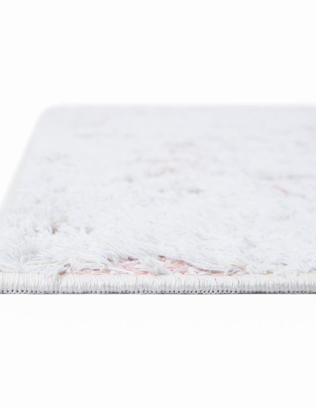 Pink 2' 7 x 10' Abbey Runner Area Rug 100% Cotton All Natural Living Dining Room Bedroom Carpet for Sale at Rug Engine