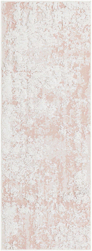 Pink 2' 3 x 6' 1 Abbey Runner Area Rug 100% Cotton All Natural Living Dining Room Bedroom Carpet for Sale at Rug Engine