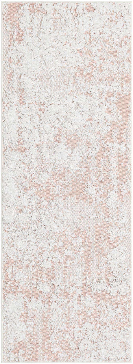 Pink 2' 3 x 6' 1 Abbey Runner Area Rug 100% Cotton All Natural Living Dining Room Bedroom Carpet for Sale at Rug Engine