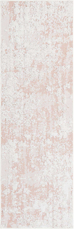 Pink 2' 7 x 8' Abbey Runner Area Rug 100% Cotton All Natural Living Dining Room Bedroom Carpet for Sale at Rug Engine