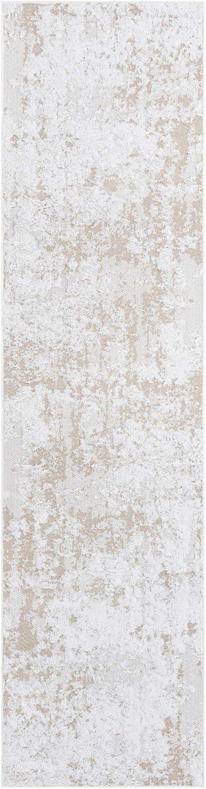 Ivory 2' 7 x 10' Abbey Runner Area Rug 100% Cotton All Natural Living Dining Room Bedroom Carpet for Sale at Rug Engine