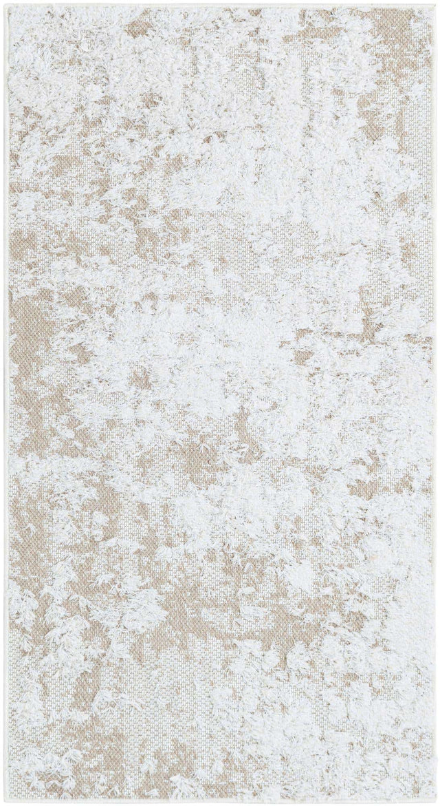 Ivory 2' 3 x 4' 1 Abbey Runner Area Rug 100% Cotton All Natural Living Dining Room Bedroom Carpet for Sale at Rug Engine