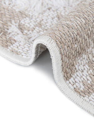 Ivory 9' 10 x 12' Abbey Rectangle Area Rug 100% Cotton All Natural Living Dining Room Bedroom Carpet for Sale at Rug Engine