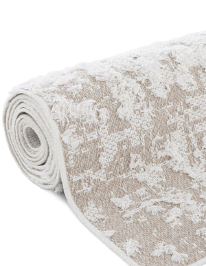 Ivory 2' 3 x 3' 1 Abbey Rectangle Area Rug 100% Cotton All Natural Living Dining Room Bedroom Carpet for Sale at Rug Engine