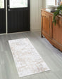 Ivory 2' 7 x 10' Abbey Runner Area Rug 100% Cotton All Natural Living Dining Room Bedroom Carpet for Sale at Rug Engine