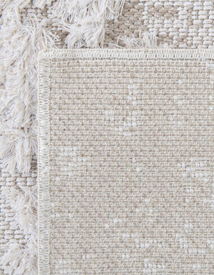Ivory 2' 7 x 12' Abbey Runner Area Rug 100% Cotton All Natural Living Dining Room Bedroom Carpet for Sale at Rug Engine