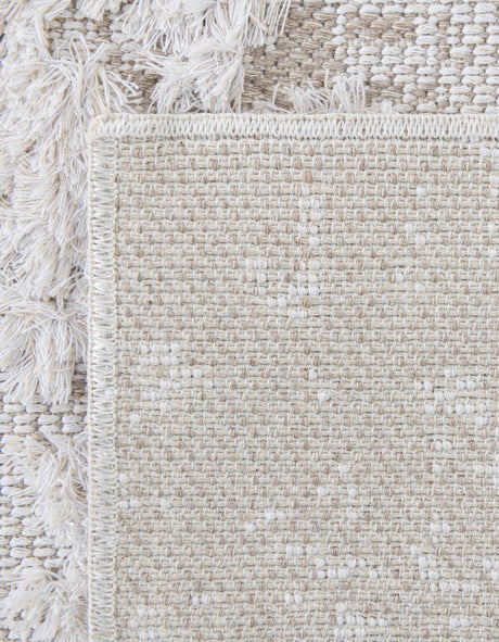 Ivory 2' 3 x 6' 1 Abbey Runner Area Rug 100% Cotton All Natural Living Dining Room Bedroom Carpet for Sale at Rug Engine
