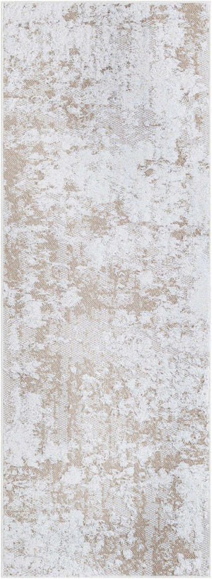 Ivory 2' 3 x 6' 1 Abbey Runner Area Rug 100% Cotton All Natural Living Dining Room Bedroom Carpet for Sale at Rug Engine
